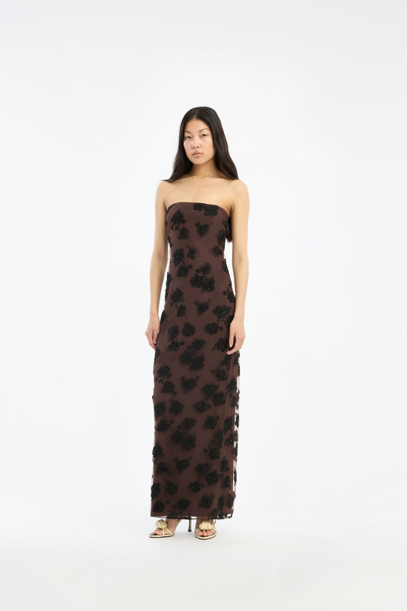 Beaded Maxi Tube Dress