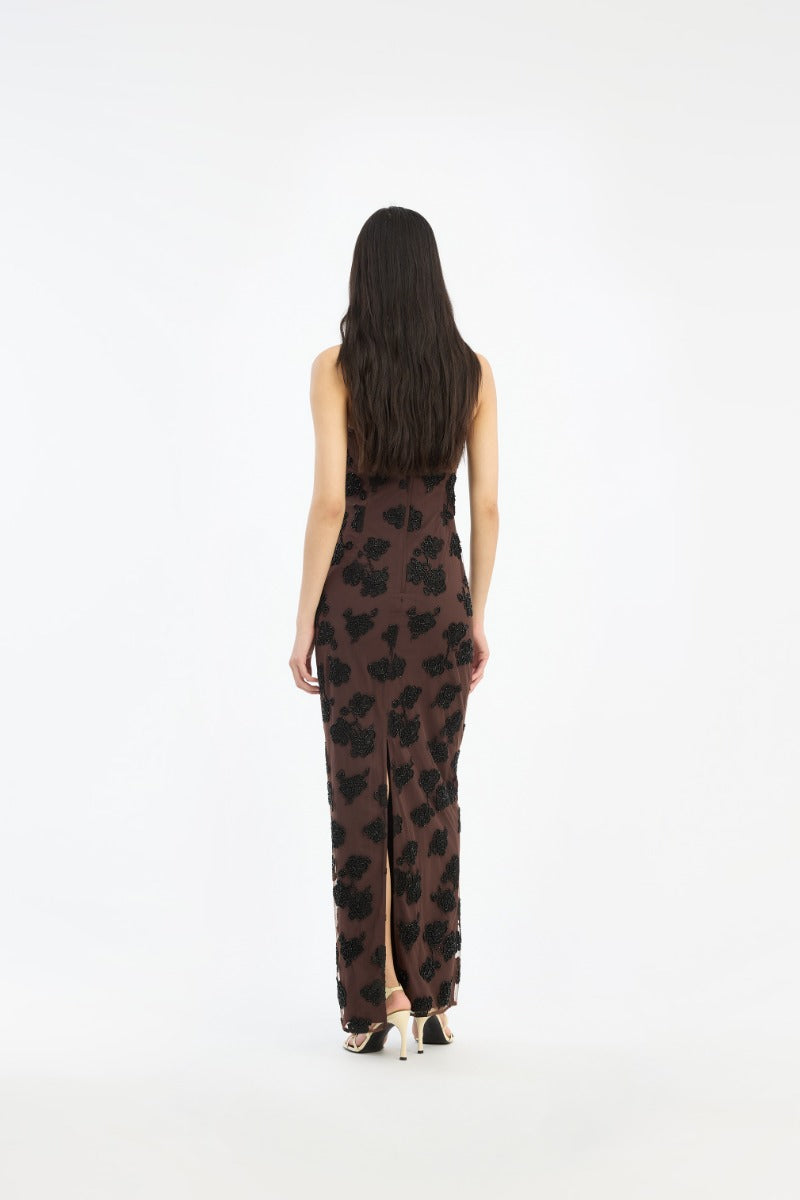 Beaded Maxi Tube Dress