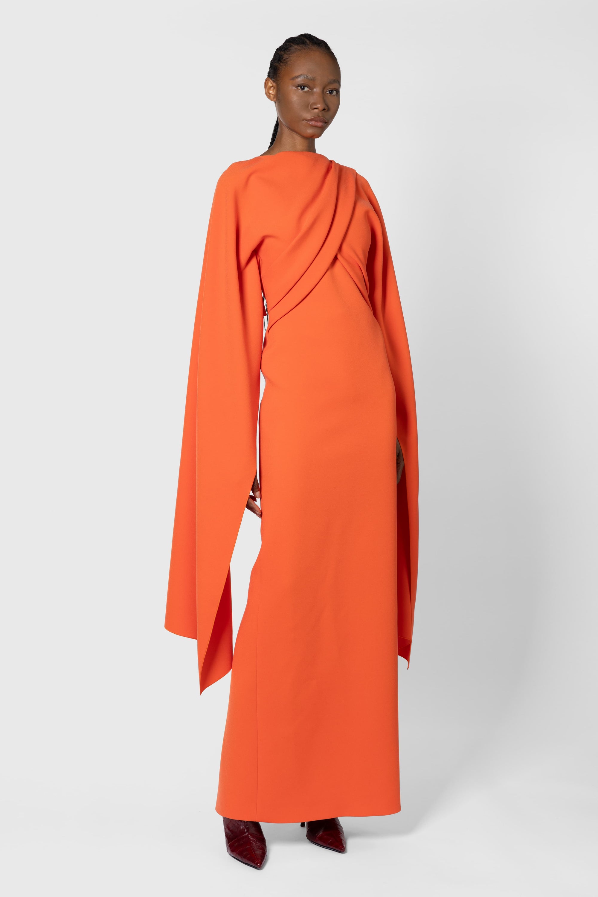 IVEN DRESS VENETIAN RED