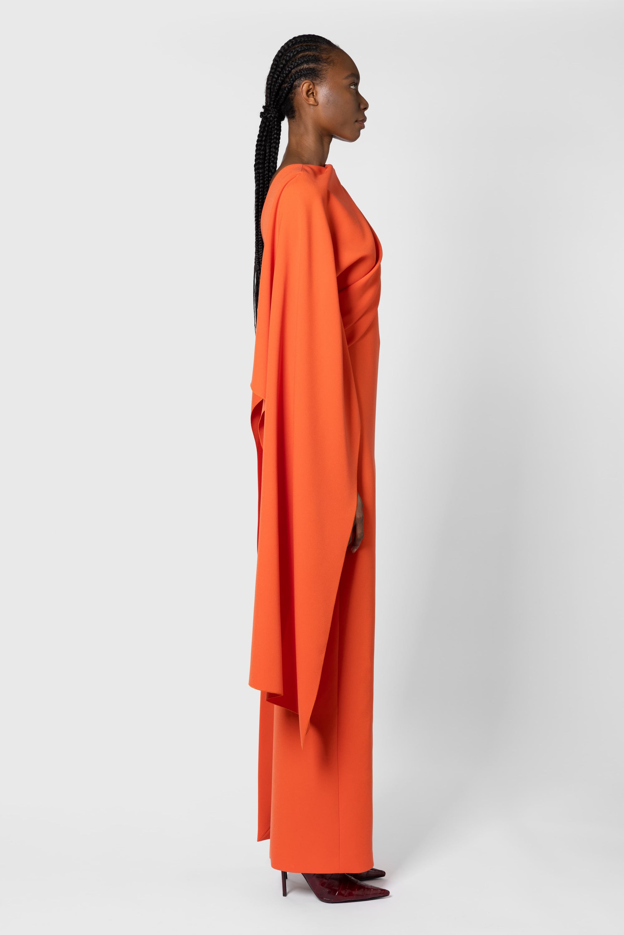 IVEN DRESS VENETIAN RED