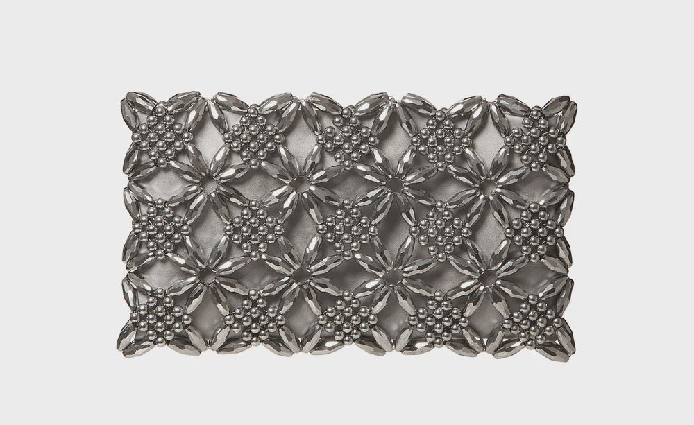 Silver Rhea Clutch