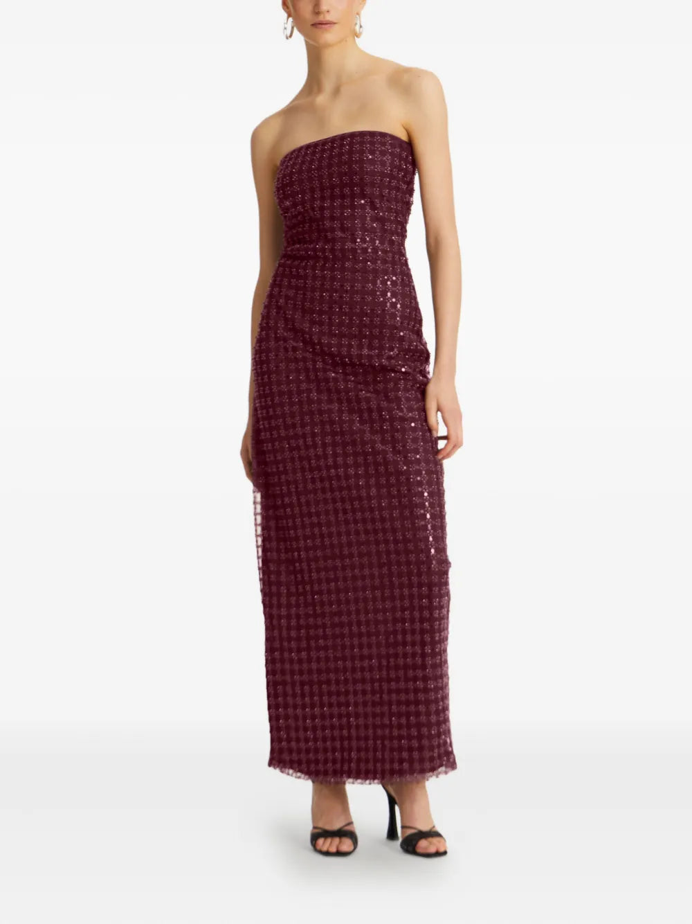 Zinfandel Beaded Maxi Tube Dress