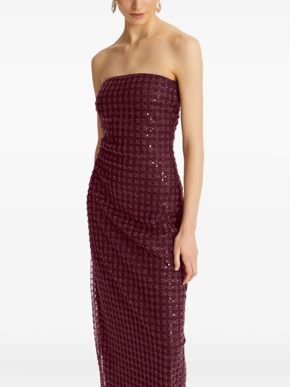 Zinfandel Beaded Maxi Tube Dress