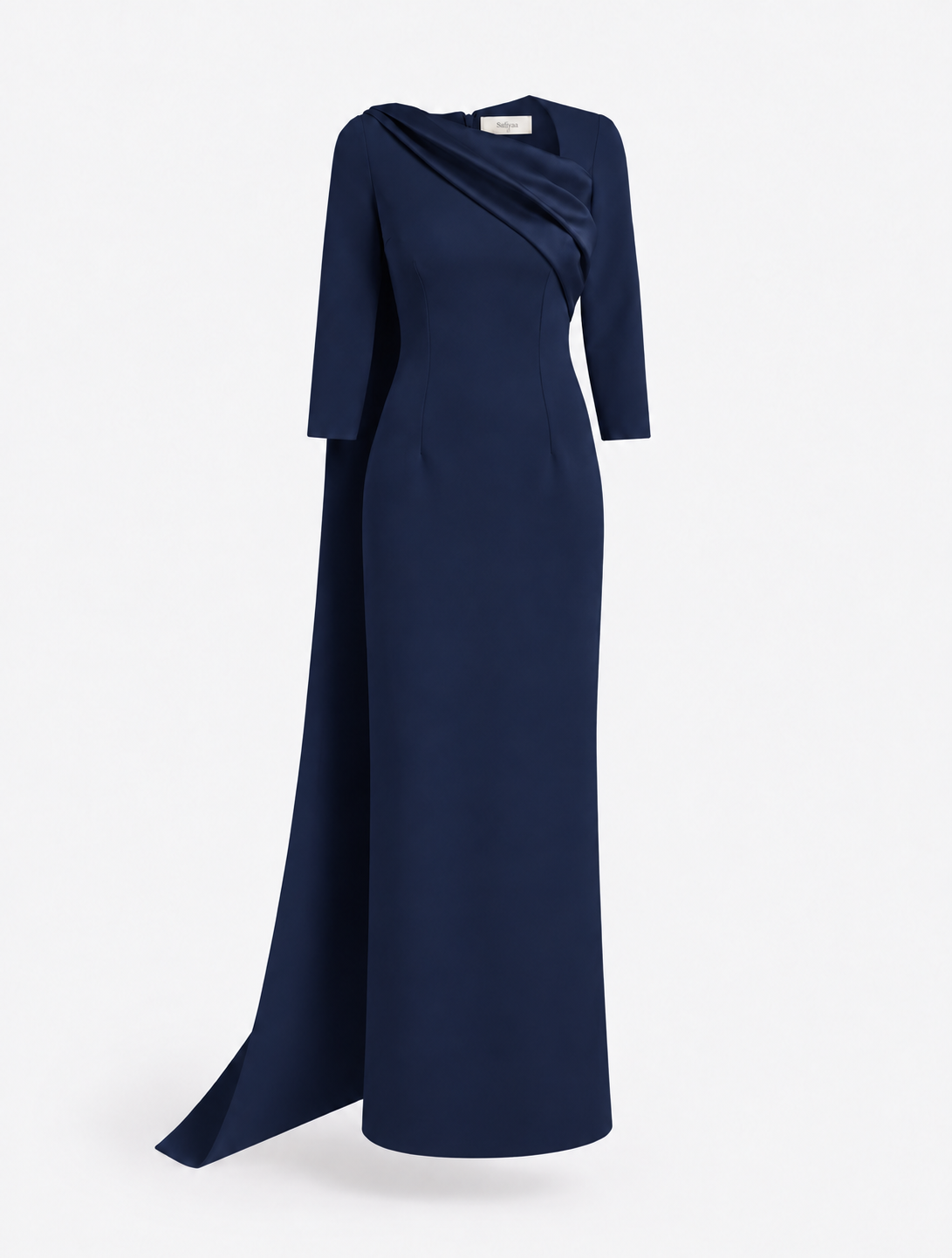 SOLENNE LONG DRESS IN MARITIME BLUE