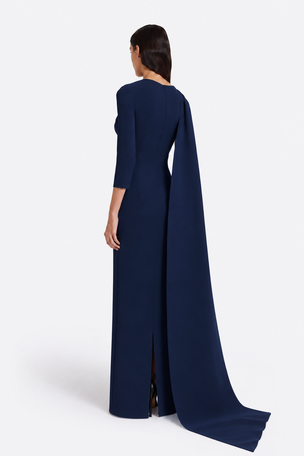 SOLENNE LONG DRESS IN MARITIME BLUE