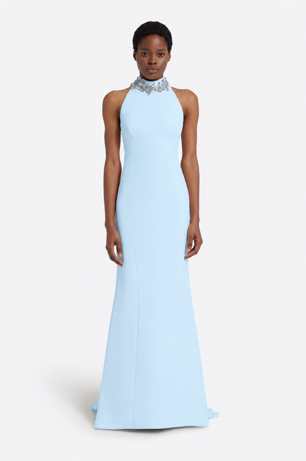 LARK LONG DRESS IN PALE BLUE