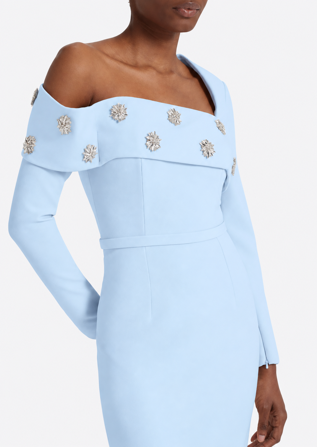 YEMIHMA LONG DRESS IN PALE BLUE