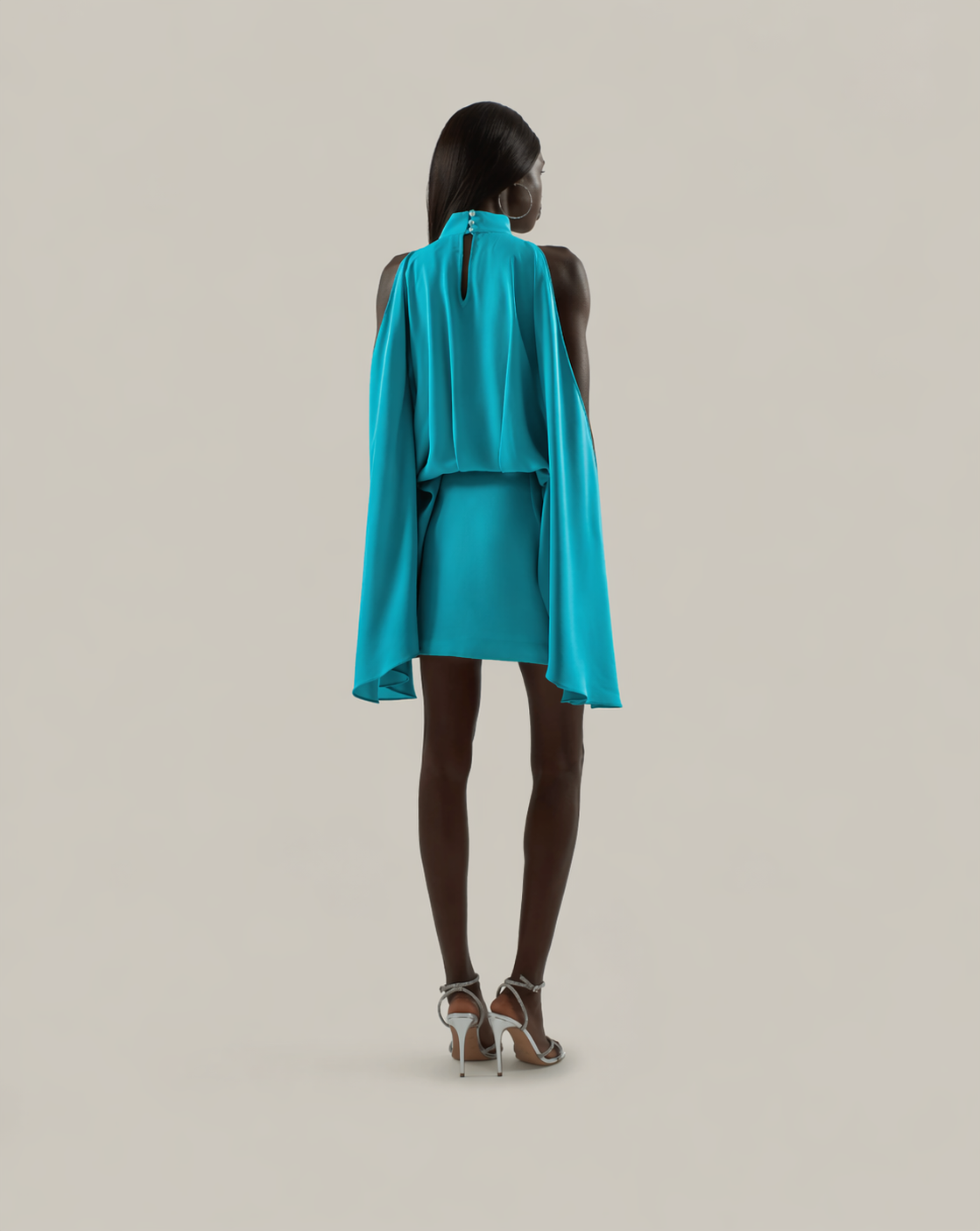 Turquoise Mini Bacall Dress