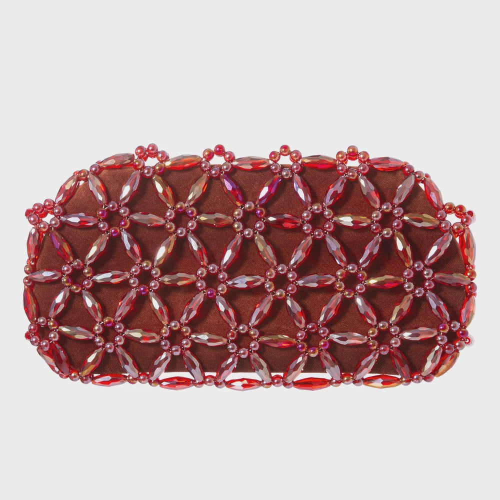 Pomegranate Tebea Clutch