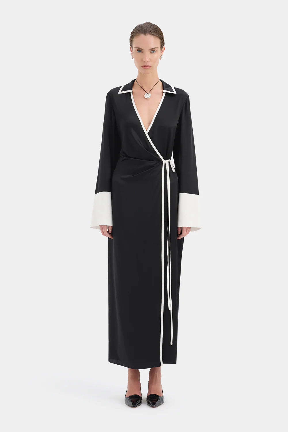 Yasmine Wrap Shirt Dress