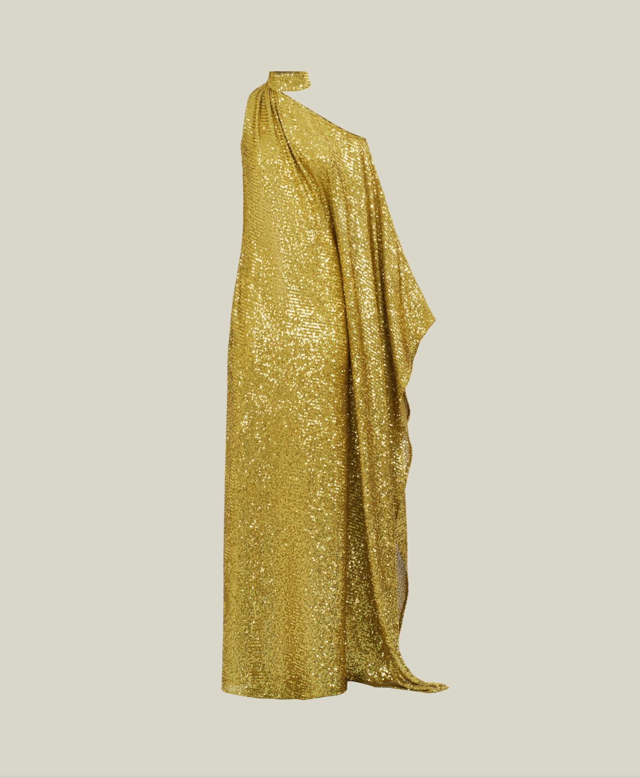 Atlas Disco Dress in Chartreuse