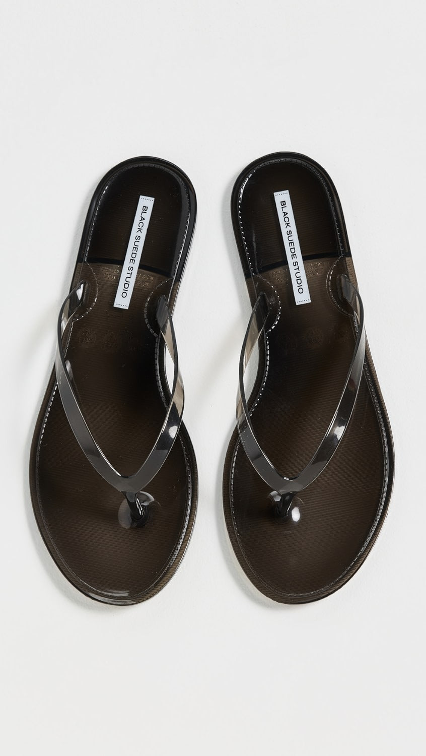 CRYSTAL SANDAL BLACK