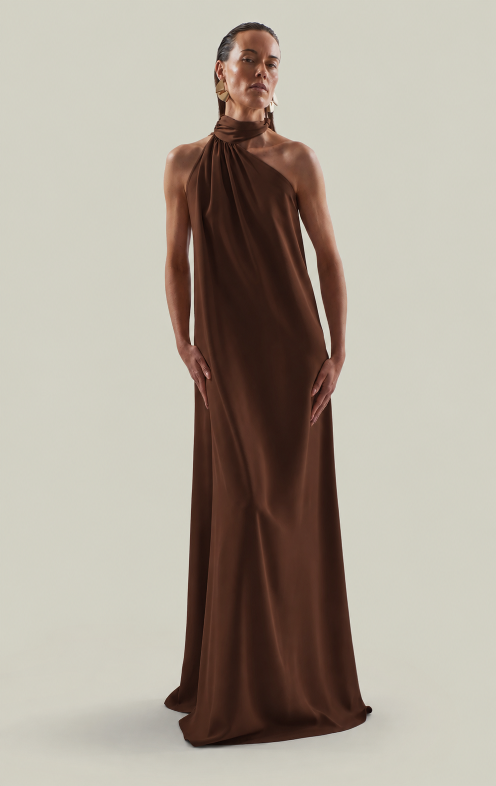 ASTOR DRESS IN COCOA