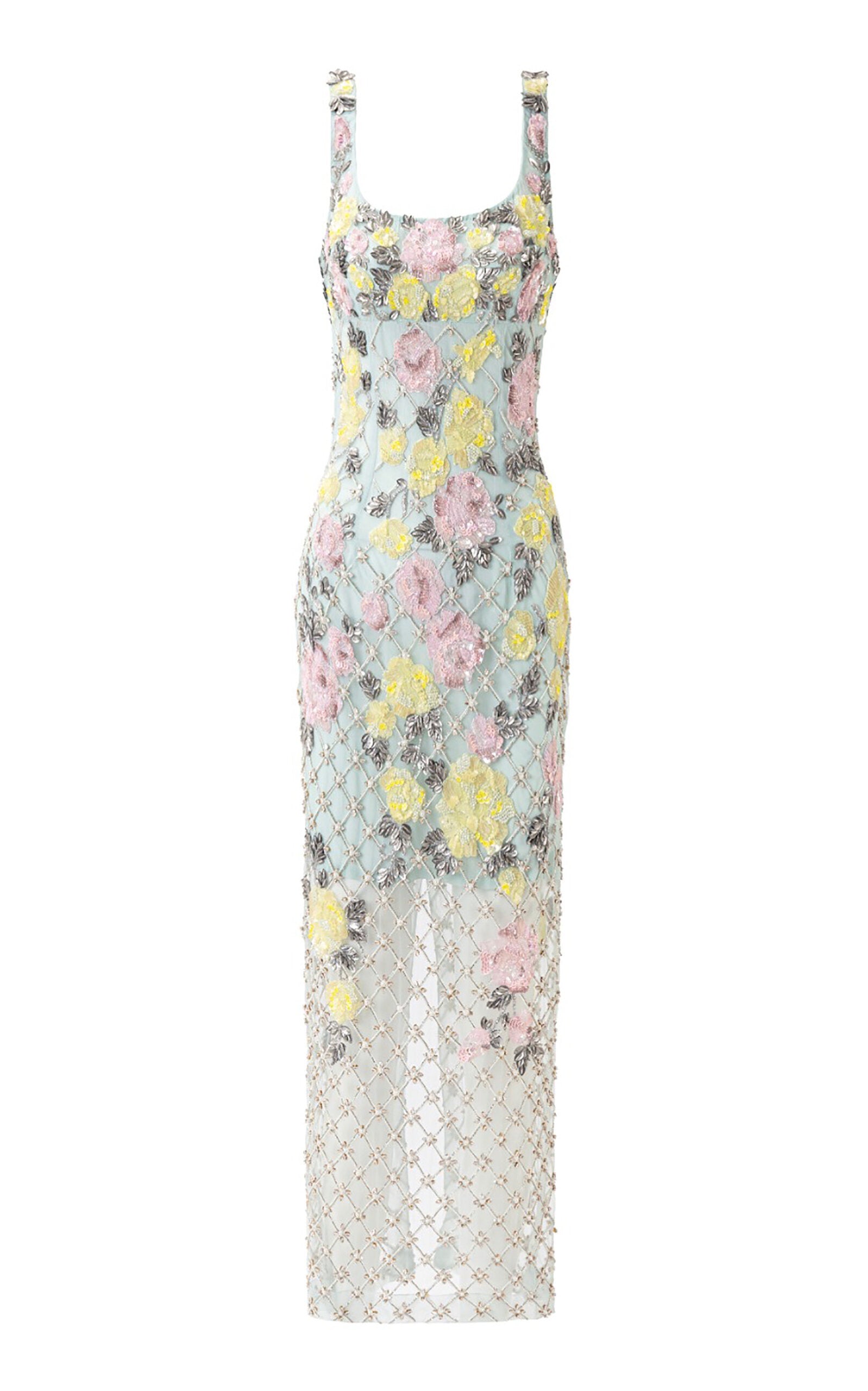 CELESTE JARDIN EMBROIDERED DRESS