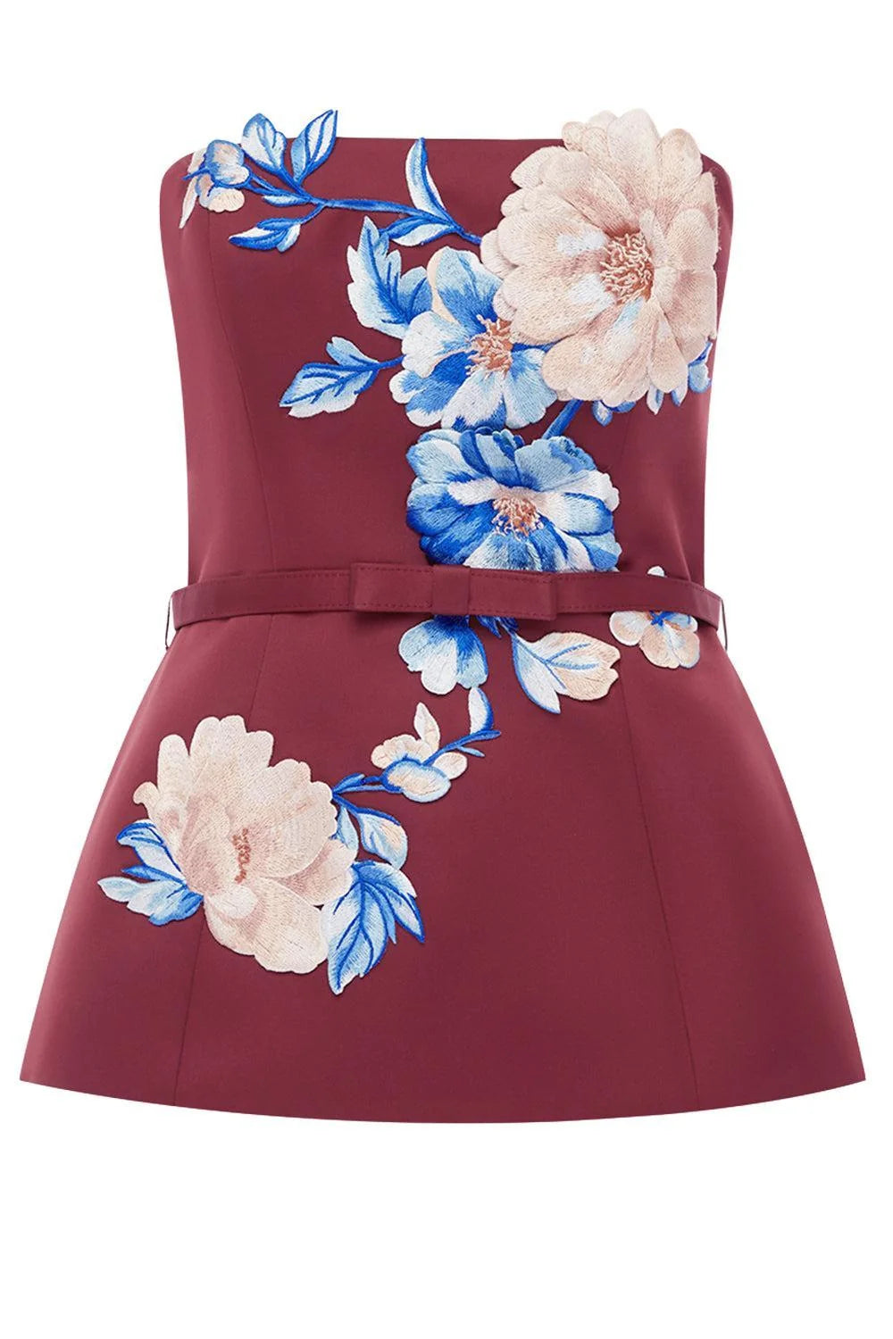 Nadia Embroidered Bustier Top