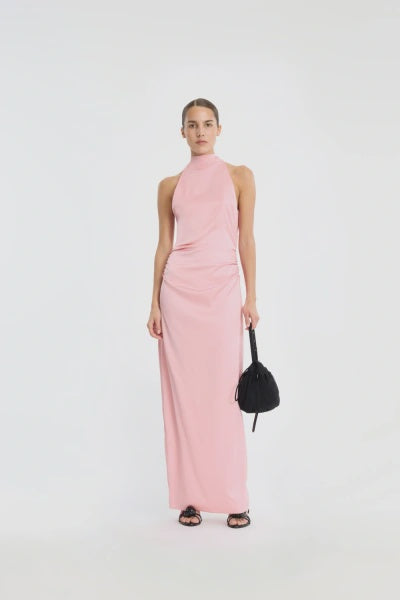 Halterneck Ruched Maxi