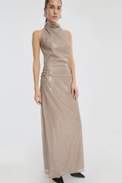 Sequins Maxi Slit Dress