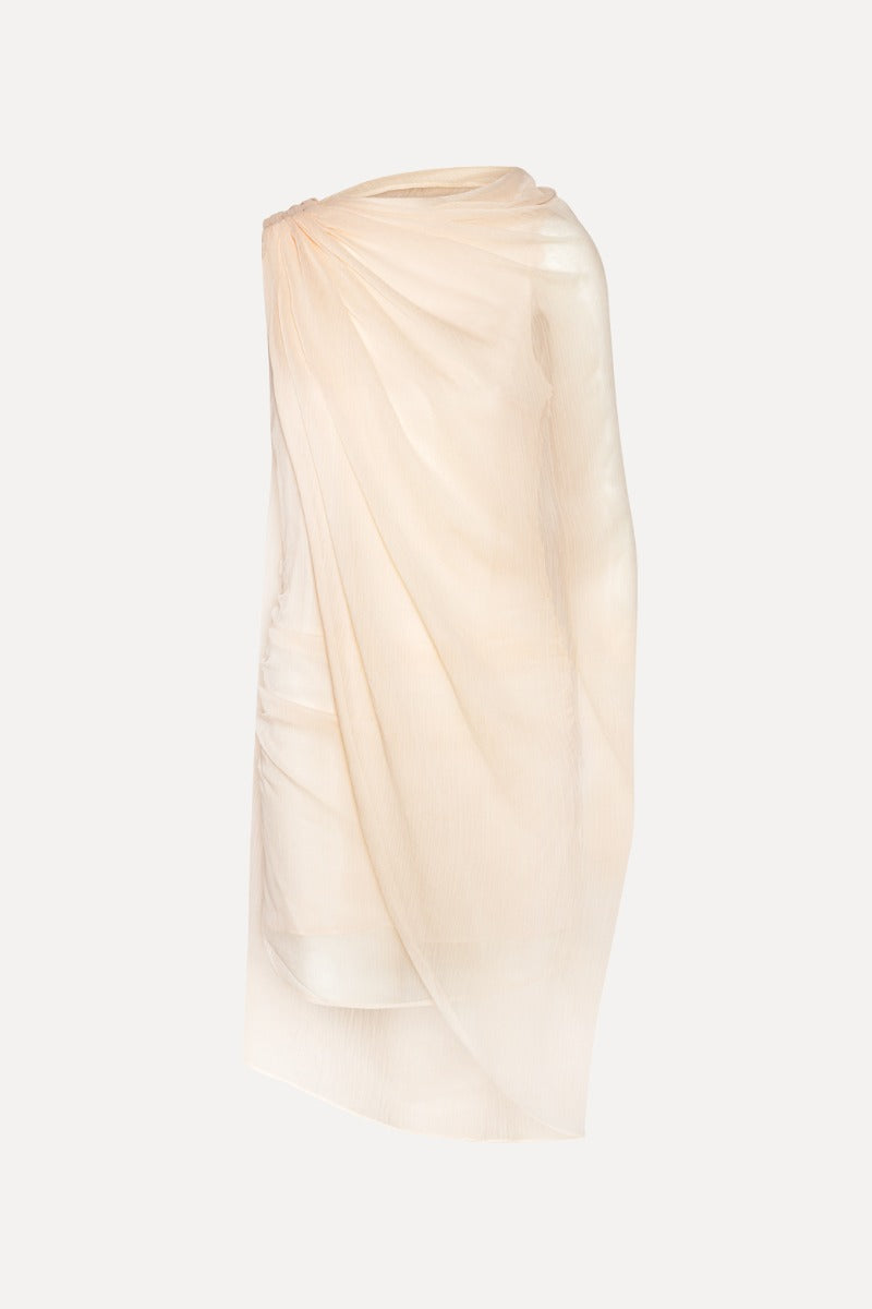 CHIFFON MINI CAPE DRESS