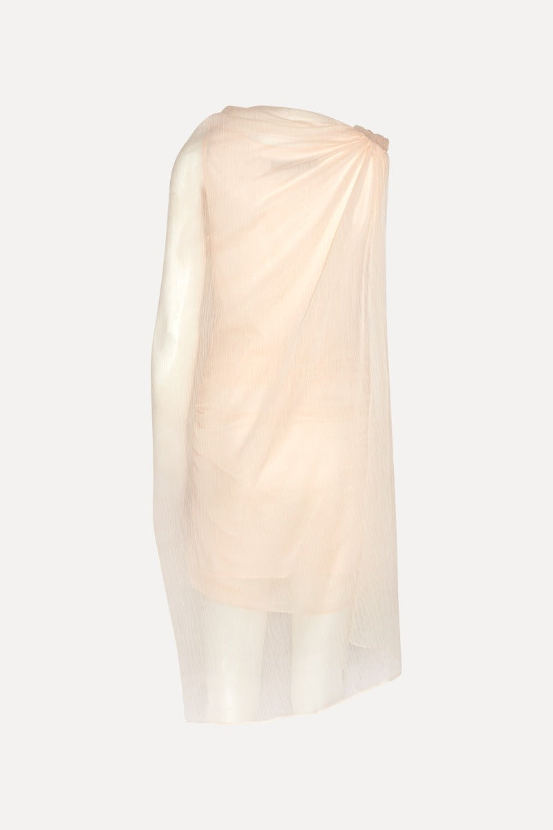 CHIFFON MINI CAPE DRESS