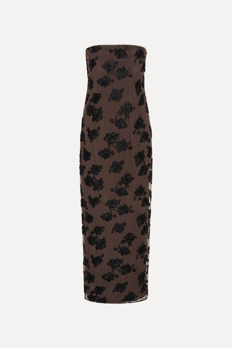 Beaded Maxi Tube Dress
