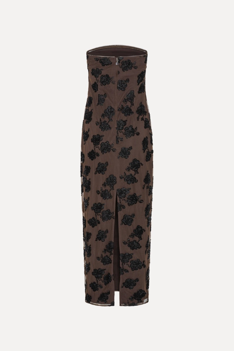 Beaded Maxi Tube Dress