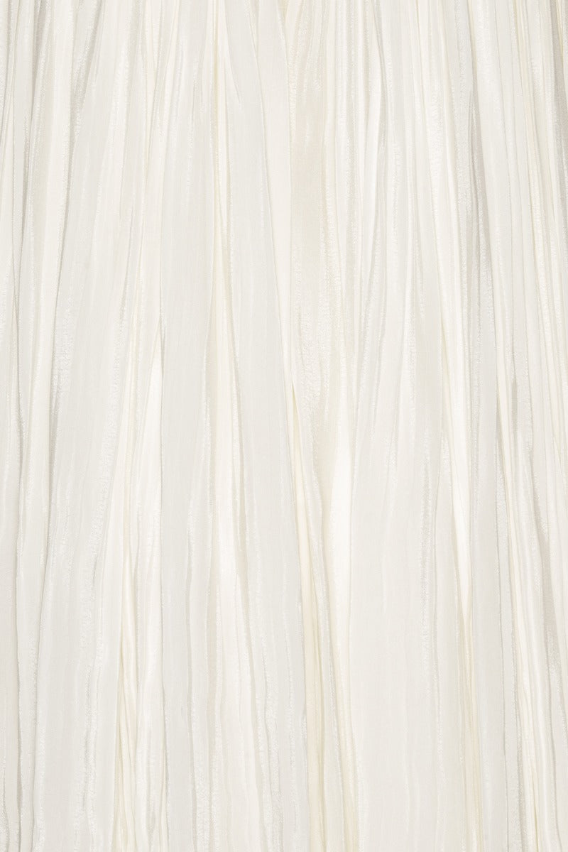 PLEATED MIDI STRAP DRESS