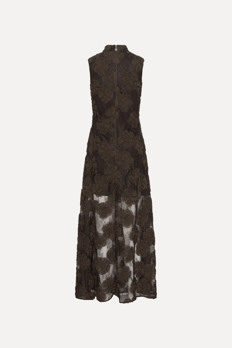 3D Flower Maxi Dress