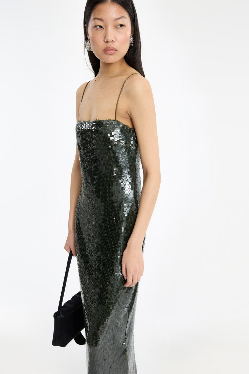Sequins Maxi Slip Dress